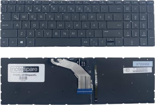 Hp 15-da1056nt 6LB49EA, 15-da1060nt 6LG74EA Uyumlu Notebook Klavye Işıklı Siyah TR