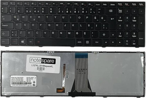 Lenovo B5030 59-430819, B5030 59-433111 Uyumlu Notebook Klavye Işıklı Siyah TR