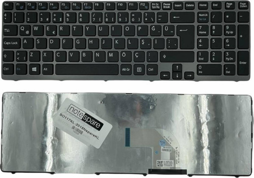 Sony Vaio SVE1712C5E, SVE1712E1R, SVE1712E4E Uyumlu Notebook Klavye Siyah TR