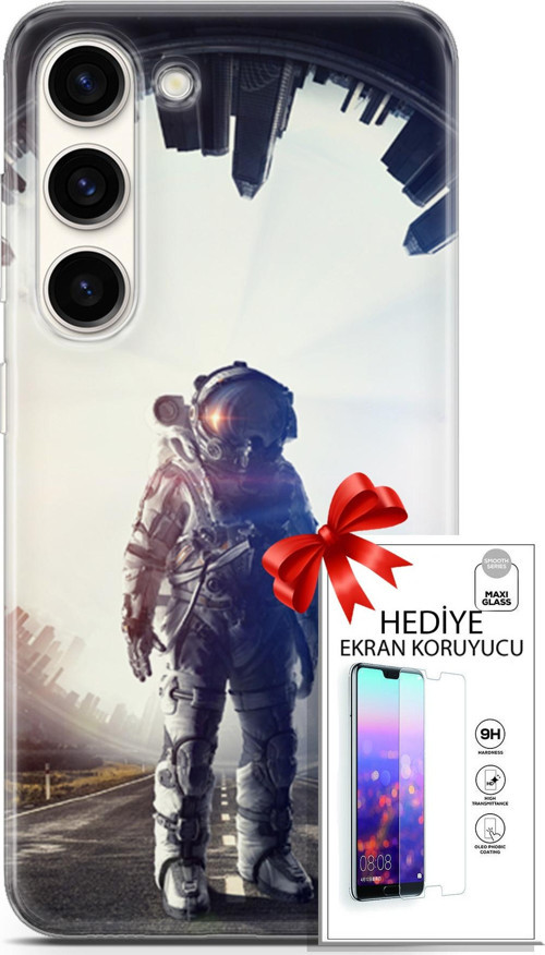 Samsung Galaxy S23 Kılıf Orijinal Seri Algorand 22 Astro Kap + Ekran Koruyucu