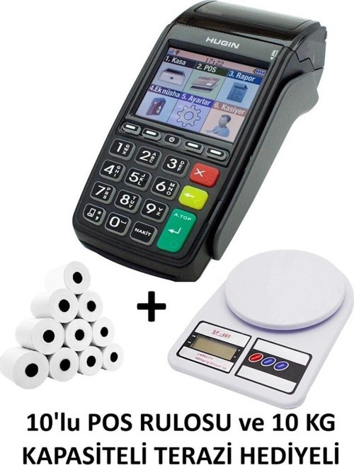Tiger T300 4G Bağlantılı Yeni Nesil Yazar Kasa Pos Cihazı (10 ADET POS RULOSU + 10 KG KAPASİTELİ TERAZİ HEDİYELİ)