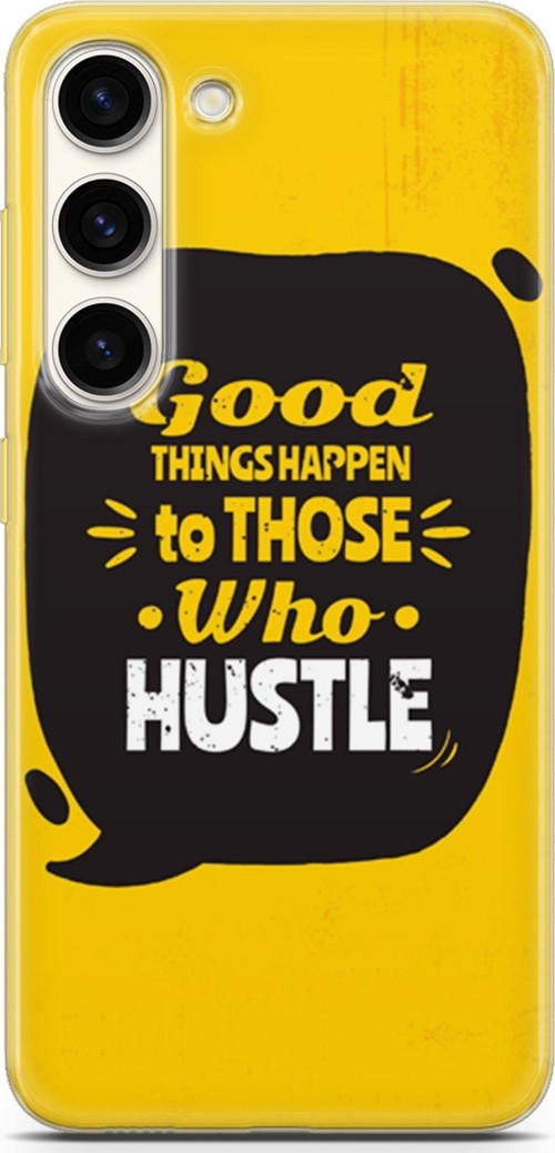 Samsung Galaxy S23 Kılıf Orijinal Seri Typo 14 Good Things Happen Cover Kılıf