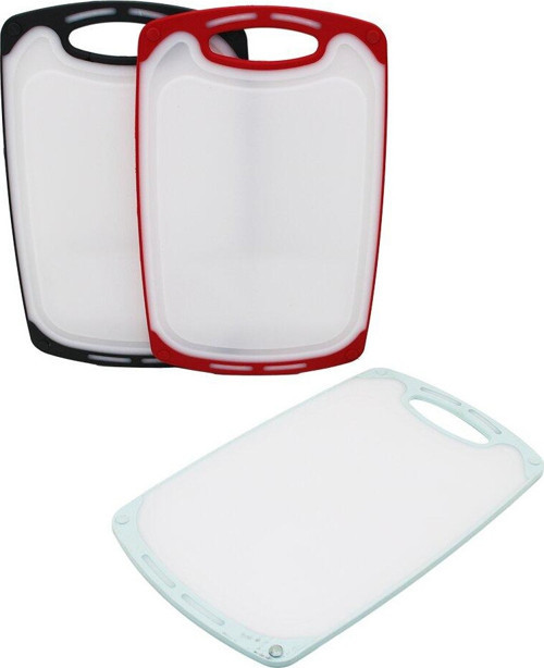 40X24CM BÜYÜK PLASTİK KESİM PANOSU KAYMAZ SİLİKON KENARLIK - 10MM KALINLIK-Findit