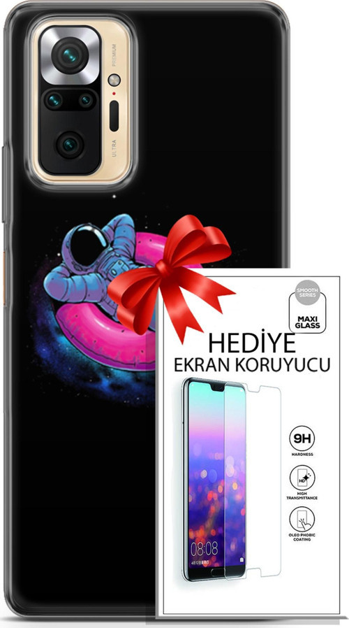 Xiaomi Redmi Note 10S Kılıf Orijinal Seri Neo 09 Darkseid Uv Kılıf Ve Ekran Koruyucu