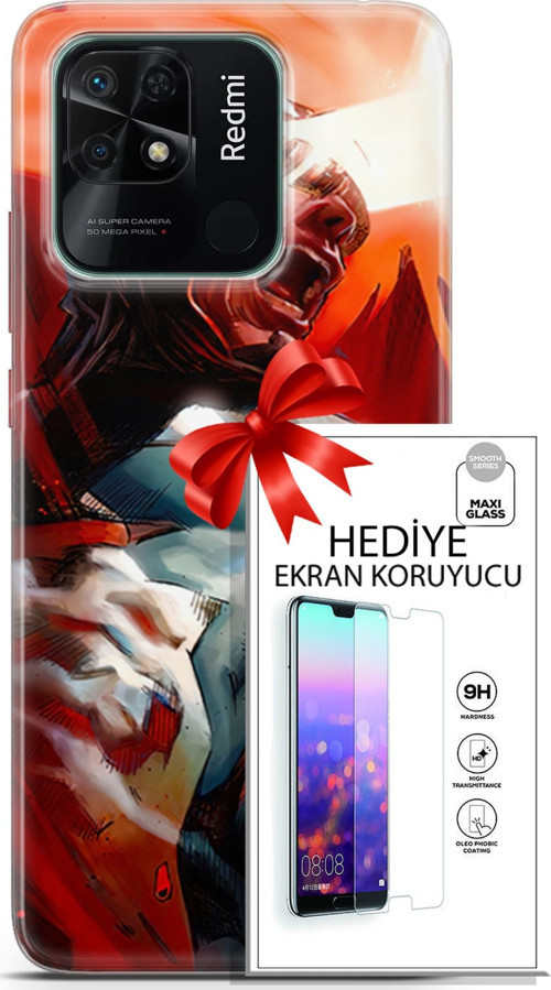 Xiaomi Redmi 10C Kılıf Orijinal Seri Dc 06 Cyclops Koruyucu Kapak Ekran Koruyucu