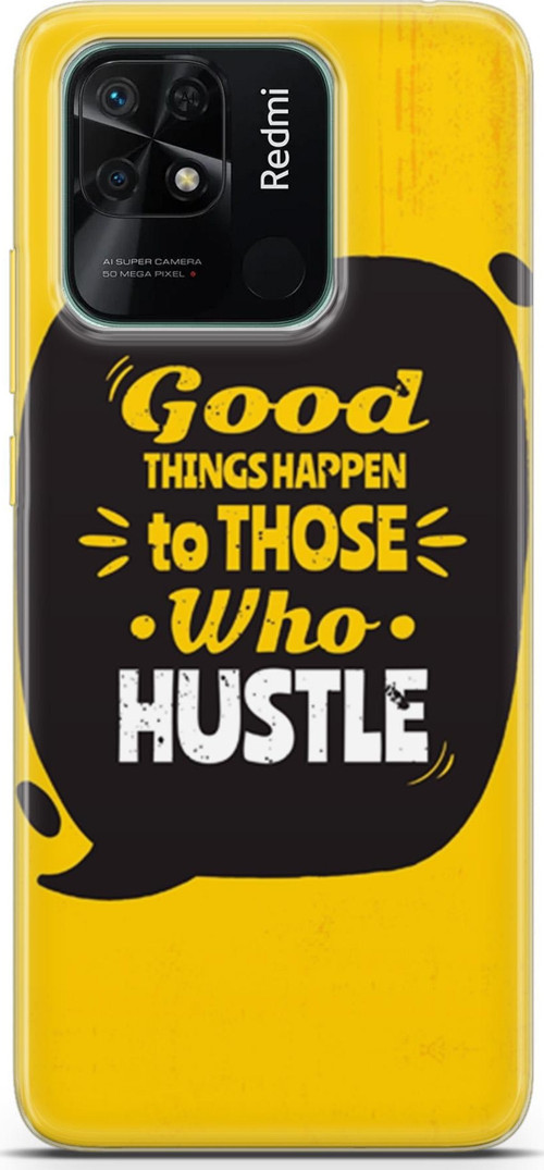 Xiaomi Redmi 10C Kılıf Orijinal Seri Typo 14 Good Things Happen Cover Kılıf