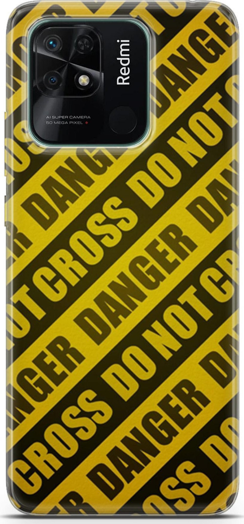 Xiaomi Redmi 10C Kılıf Orijinal Seri Typo 05 Danger Koruma Kılıfı