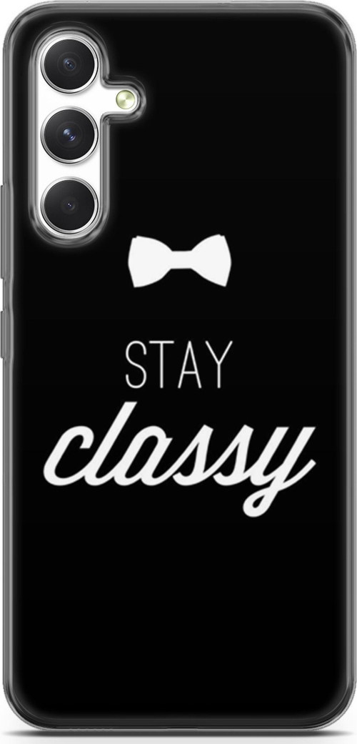 Samsung Galaxy A54 5G Kılıf Orijinal Seri Typo 18 Stay Classy Parlak Kılıf