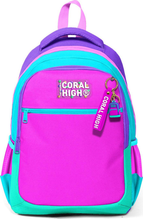 Coral High Kids Çok Renkli Üç Bölmeli Okul Sırt Çantası 14426 6