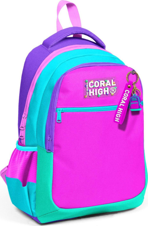 Coral High Kids Çok Renkli Üç Bölmeli Okul Sırt Çantası 14426