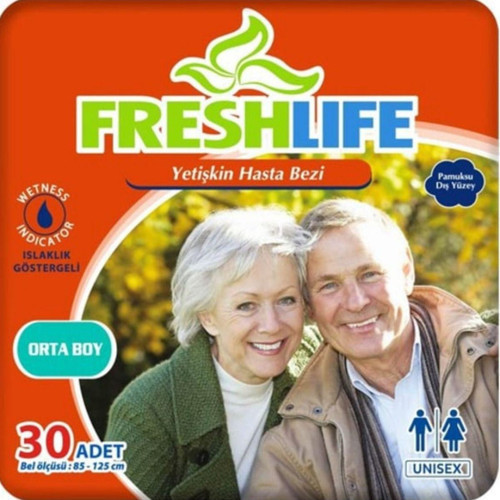 Freshlıfe Hasta Altı Bezi Bağlama (Belbantlı) Orta Boy 30 Adet