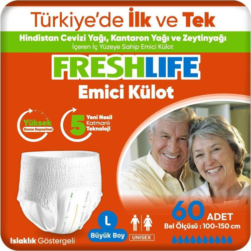 Large Emici Külot 30’Lu 2 Paket (60 Adet)