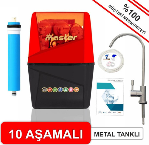 Master 10 Aşamalı Pompalı Standart Membranlı Kapalı Kasa Su Arıtma Cihazı MST-0014