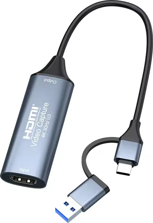 4K 1080P USB 2.0 HDMI USB C TO TYPE-C ADAPTÖRÜ İLE YAKALAMA KARTI
