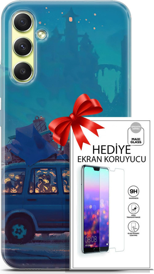 Samsung Galaxy A34 5G Kılıf Orijinal Seri Neo 10 Thanos Full Hd Kılıf + Ekran Koruyucu
