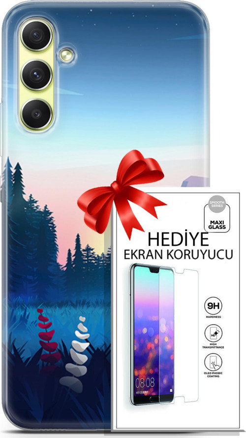 Samsung Galaxy A34 5G Kılıf Orijinal Seri Neo 11 Batgirl 4K Baskılı Kılıf + Ekran Koruyucu Full Koruma