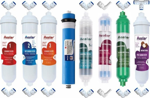 Master Kapalı Kasa 12 Aşama LG Membranlı Su Arıtma Cihazı Filtresi (Dirsekli)