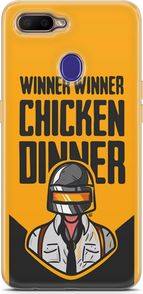 Oppo Rx17 Neo Kılıf Orijinal Seri Typo 17 Winner Chicken Dinner Yumuşak Kılıf