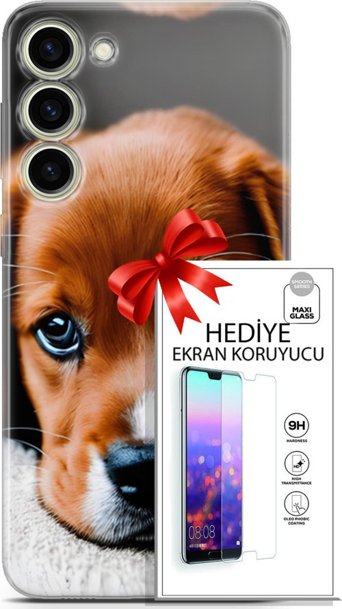 Samsung Galaxy S23 Plus Kılıf Orijinal Seri Dogs 09 Beagle Uv Kılıf Ve Ekran Koruyucu