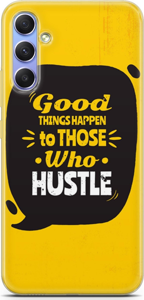 Samsung Galaxy A34 5G Kılıf Orijinal Seri Typo 14 Good Things Happen Cover Kılıf