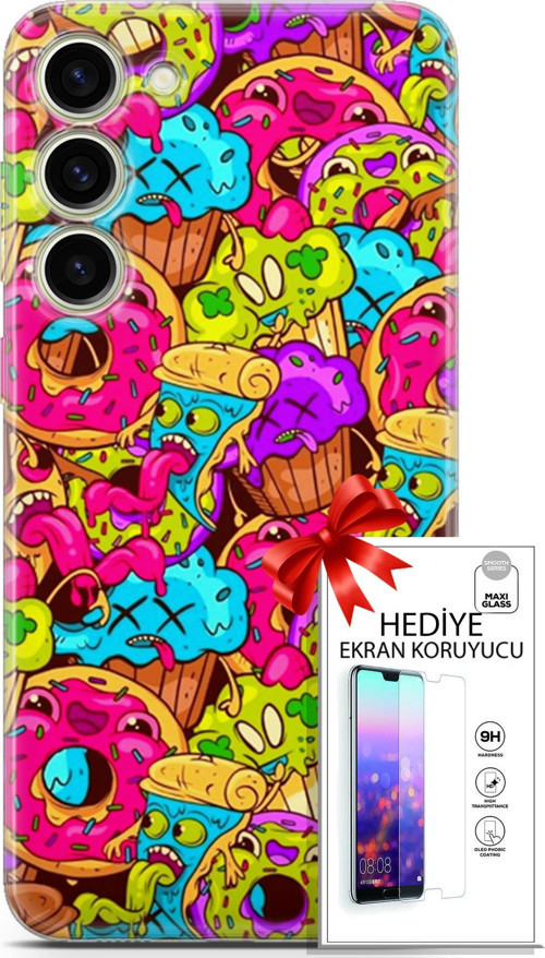 Samsung Galaxy S23 Plus Kılıf Orijinal Seri Bounce 01 Annabella Gordon Telefon Kılıfı + Ekran Koruyucu