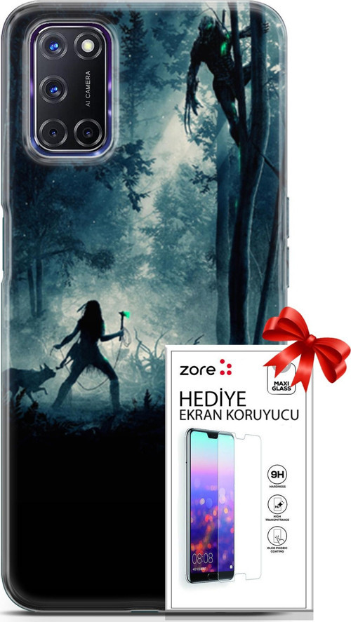 Oppo A72 Kılıf Orijinal Seri Supers 01 Prey Telefon Kılıfı + Ekran Koruyucu