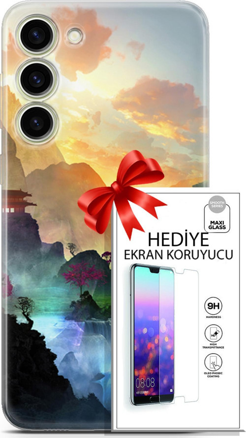 Samsung Galaxy S23 Plus Kılıf Orijinal Seri Neo 06 Cyclops Koruyucu Kapak Ekran Koruyucu