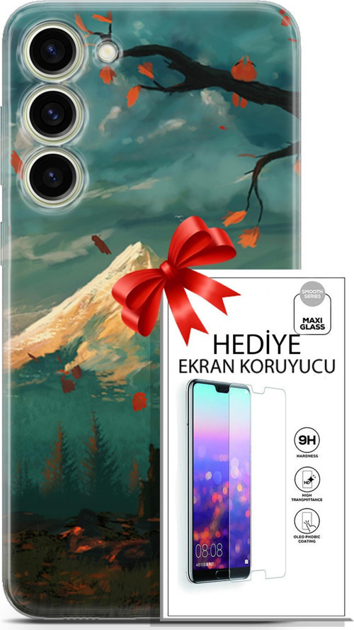 Samsung Galaxy S23 Plus Kılıf Orijinal Seri Neo 03 Wolverine Arka Kapak + Ekran Koruyucu