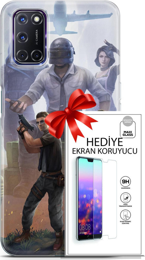 Oppo A72 Kılıf Orijinal Seri Pubg 09 Carlo Uv Kılıf Ve Ekran Koruyucu
