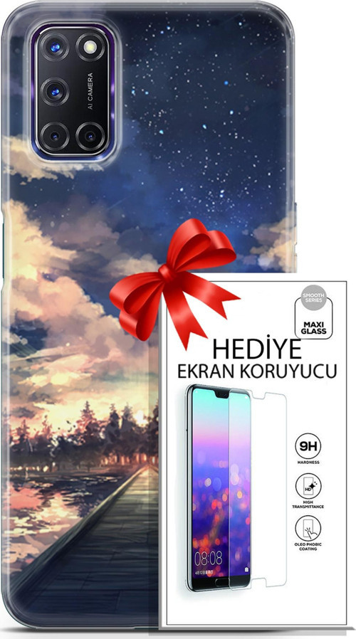Oppo A72 Kılıf Orijinal Seri Fantasy 22 Sonsuz Yol Kap + Ekran Koruyucu