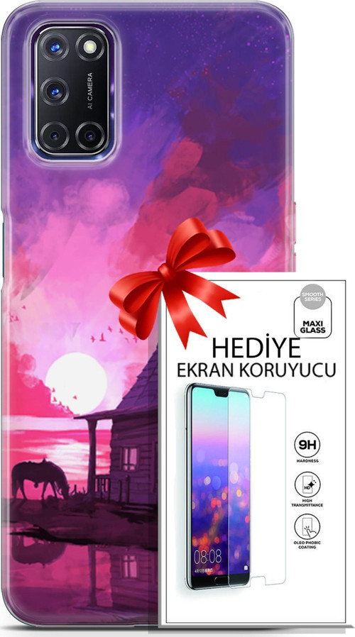 Oppo A72 Kılıf Orijinal Seri Neo 27 Aquaman Lazer Kesim Silikon Ekran Koruyucu