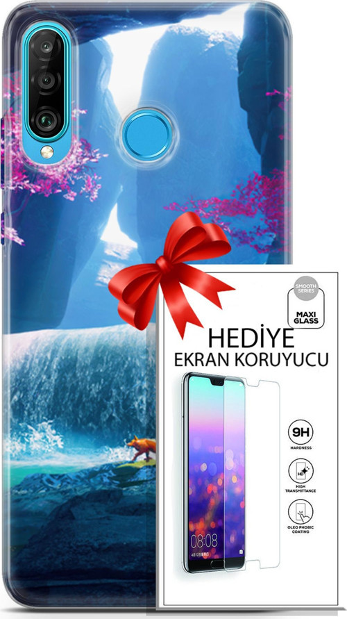 Huawei P30 Lite Kılıf Orijinal Seri Neo 05 Iron Man Koruma Kılıfı + Ekran Koruyucu