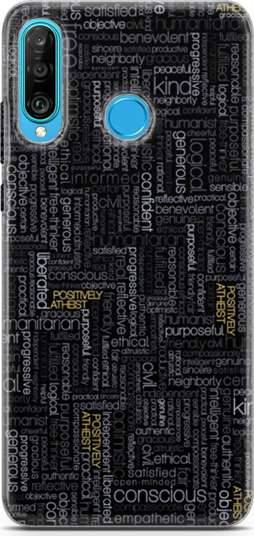 Huawei P30 Lite Kılıf Orijinal Seri Typo 26 Confident Soft Kapak