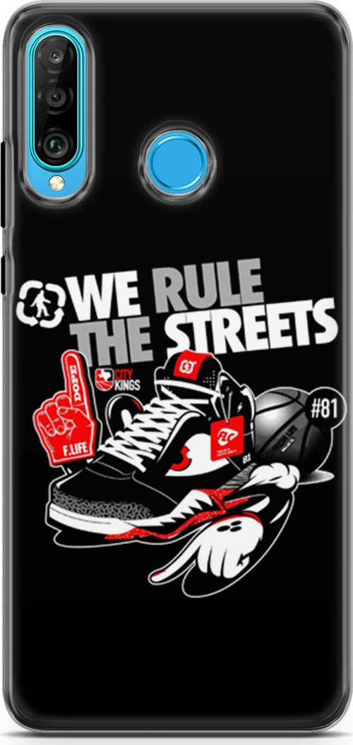 Huawei P30 Lite Kılıf Orijinal Seri Typo 25 We Rule The Streets Soyulmayan Kılıf