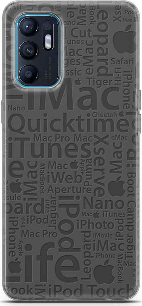 Oppo Reno 6 4G Kılıf Orijinal Seri Typo 28 İmac İweb İlife İz Bırakmayan Kılıf