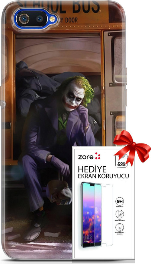 Realme C2 Kılıf Orijinal Seri Supers 05 Joker Poster Koruma Kılıfı + Ekran Koruyucu