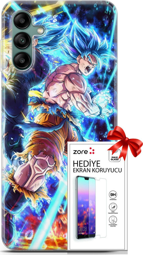 Samsung Galaxy A04S Kılıf Orijinal Seri Supers 11 Dragon Ball Anime 4K Baskılı Kılıf + Ekran Koruyucu