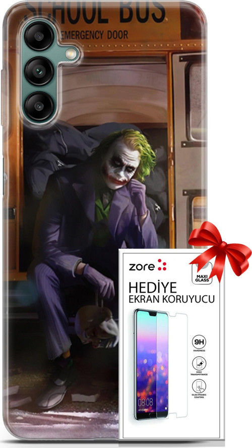 Samsung Galaxy A04S Kılıf Orijinal Seri Supers 05 Joker Poster Koruma Kılıfı + Ekran Koruyucu