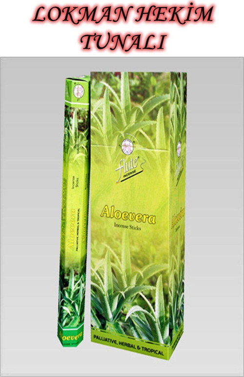 Flutte Tütsü Aloe Vera Kokusu (Aloevera) 1 Kutu 6 X 20 Sticks Çubuk Flutte Tütsü