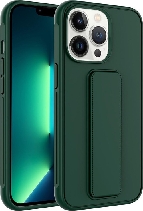Apple iPhone 13 Pro Max Kılıf Qstand Kapak Standlı Renkli Koruyucu Kapak
