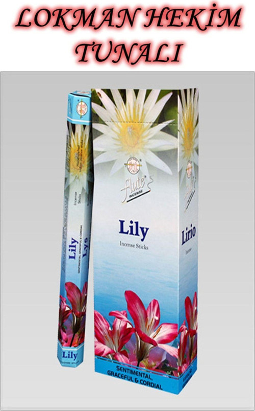Flutte Tütsü Zambak Kokusu (Lily) 1 Kutu 6 X 20 Sticks Çubuk Flutte Tütsü