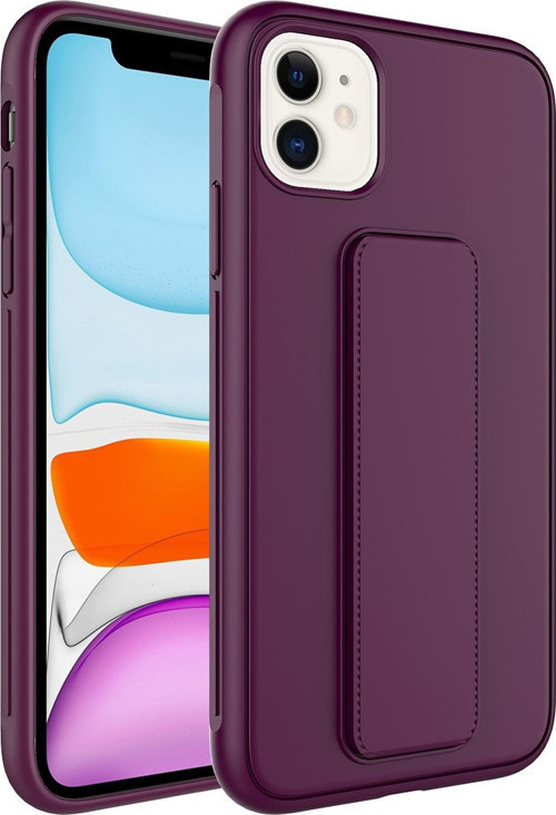 Apple iPhone 11 Kılıf Qstand Kapak Standlı Renkli Koruyucu Kapak