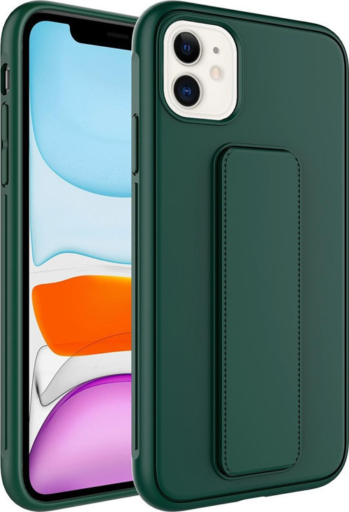 Apple iPhone 11 Kılıf Qstand Kapak Standlı Renkli Koruyucu Kapak