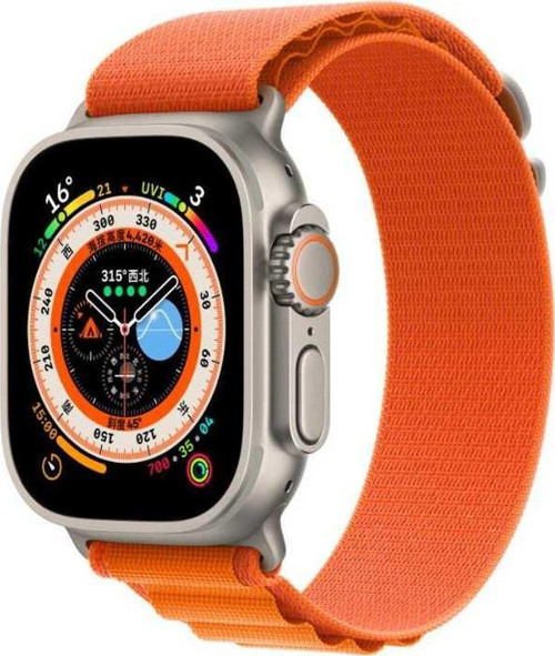 Apple Watch Ultra 49mm Kordon Örgü İşlemeli Dayanıklı Hasır Kordon