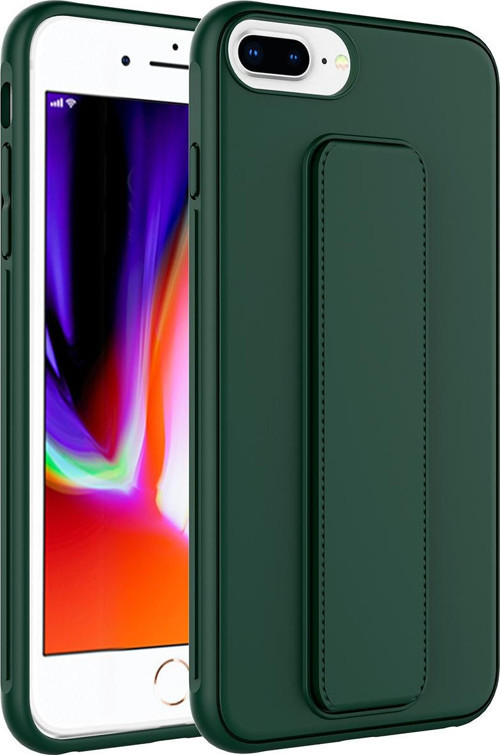Apple iPhone 8 Plus Kılıf Qstand Kapak Standlı Renkli Koruyucu Kapak