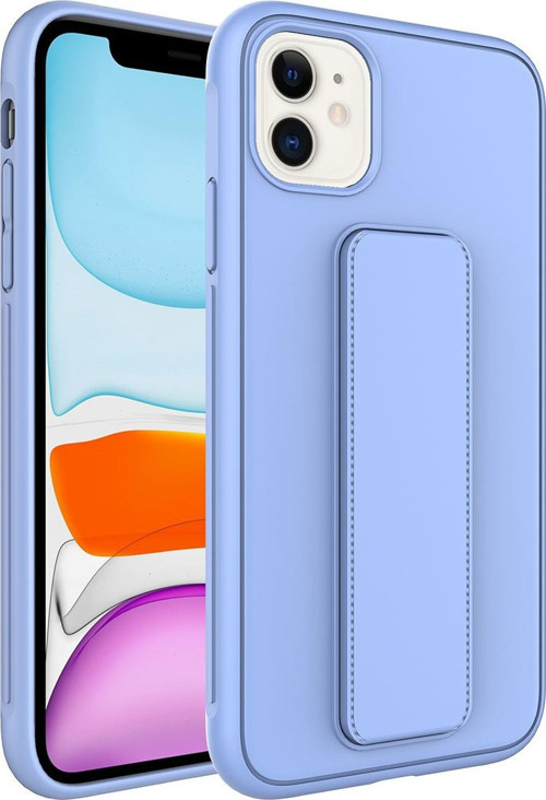 Apple iPhone 12 Kılıf Qstand Kapak Standlı Renkli Koruyucu Kapak