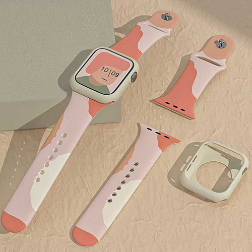 Apple Watch 38mm Kordon Suya Dayanıklı Bükülmeyen 7 Kademeli Renkli Kordon
