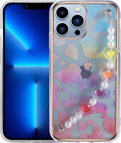 İphone 12 Pro Max Kılıf Taşlı Renkli Kamera Koruyucu Pilla Kapak