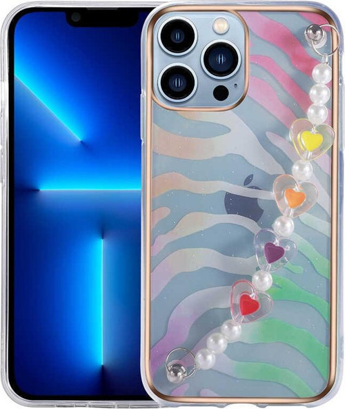 İphone 12 Pro Max Kılıf Taşlı Renkli Kamera Koruyucu Pilla Kapak