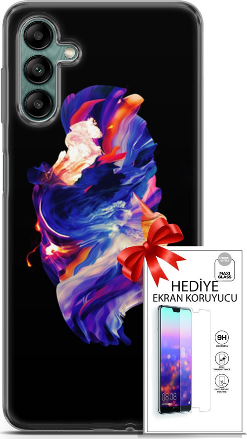 Samsung Galaxy A04S Kılıf Orijinal Seri Cardano 12 Wallpapaer Tasarım Kılıf + Ekran Koruyucu